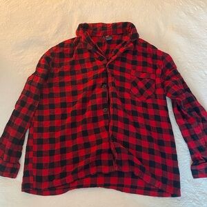 Hanes Red and Black Buffalo Plaid Pajama Set
